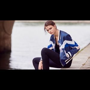 Maje Blue Bomber Jacket
